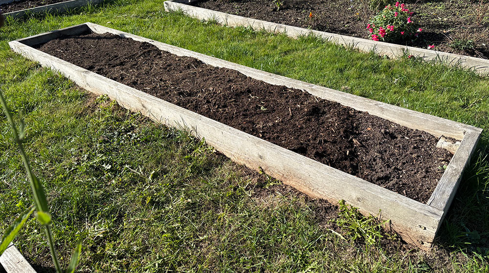 Bed 4 with my compost